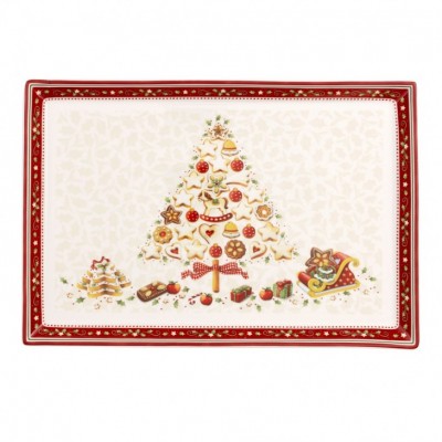 Rectangular cake platter large
