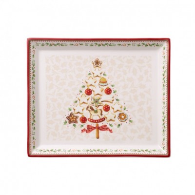 Rectangular cake platter small