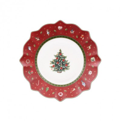 Salad plate red